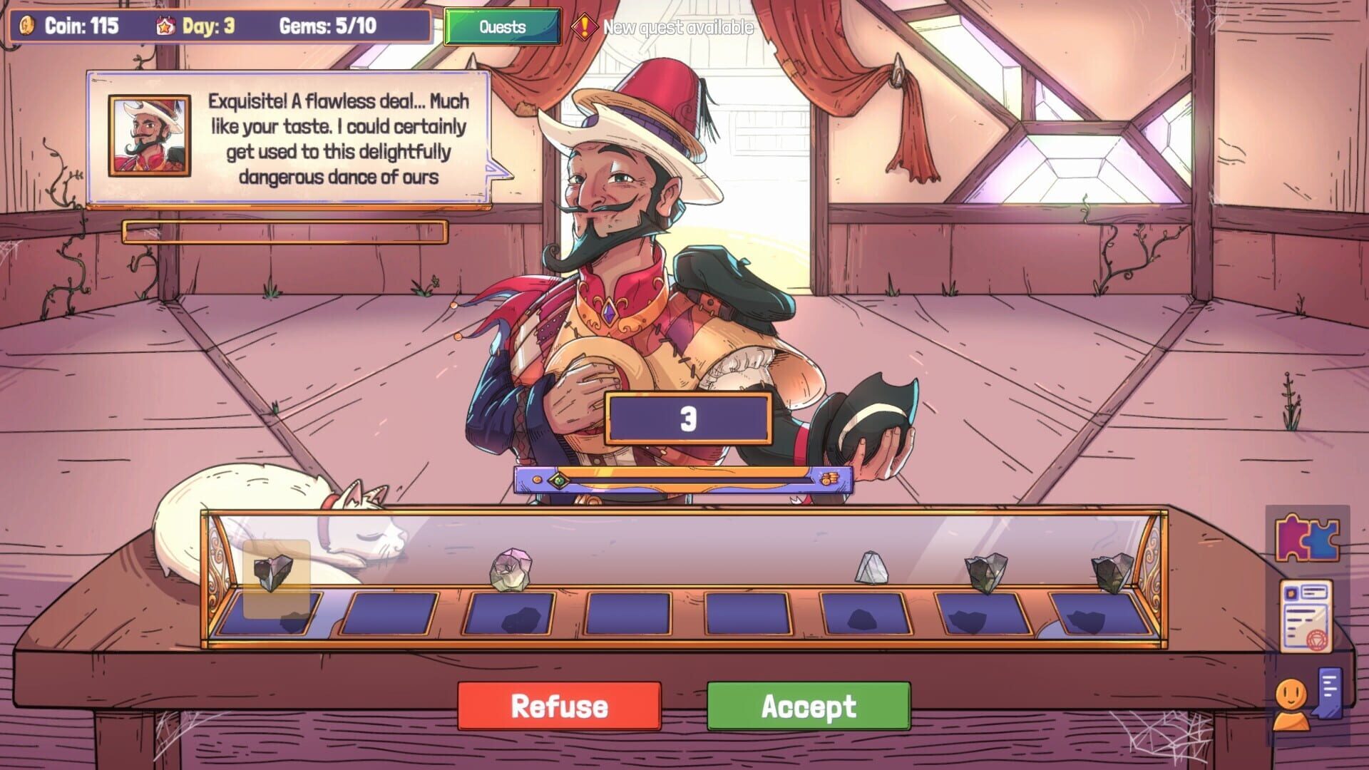 Screenshot for Gemmy Gems: A Cozy Shop Sim