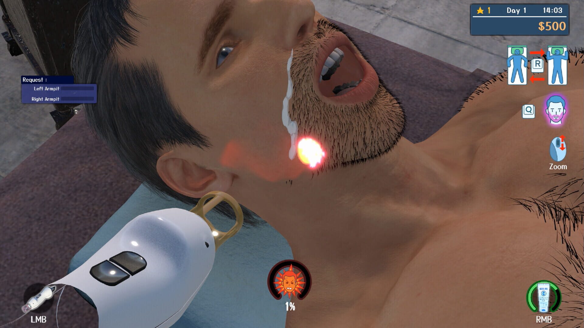 Screenshot for Hair Removal Salon Simulator