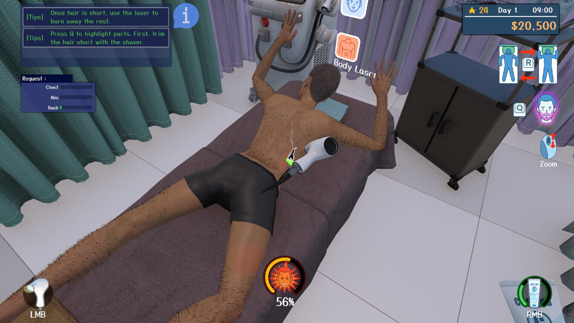 Screenshot for Hair Removal Salon Simulator
