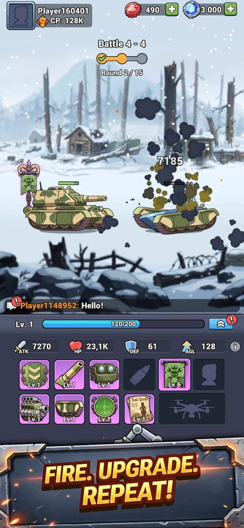 Screenshot for Steelborn: Tank Idle RPG