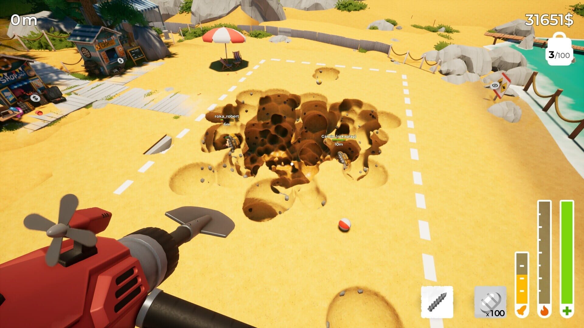Screenshot for A Game About Digging A Hole Together