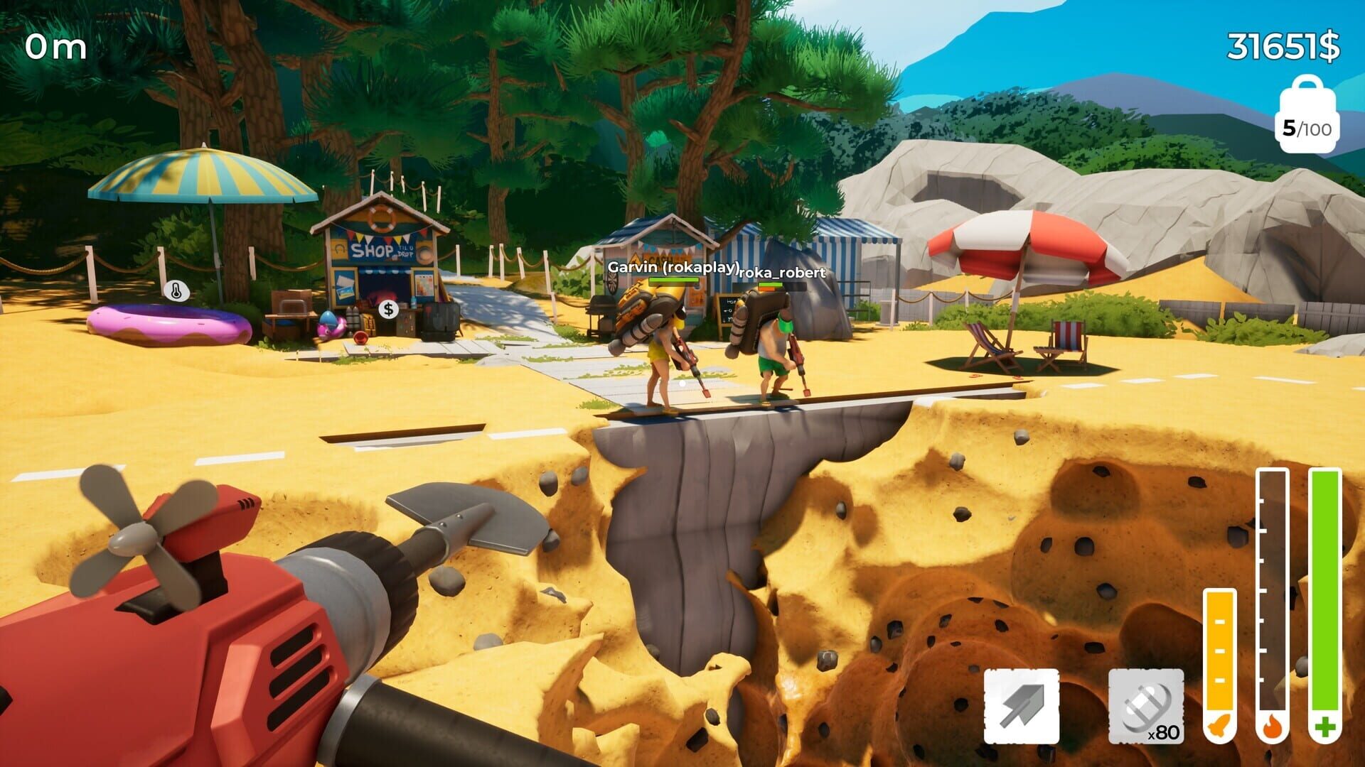 Screenshot for A Game About Digging A Hole Together