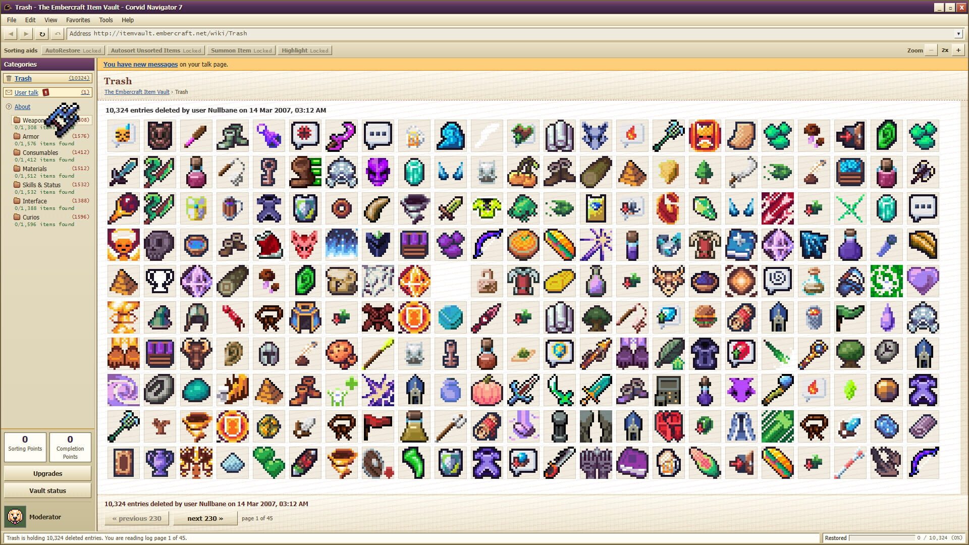Screenshot for Deleted Wiki: Clean Up the Lost Files