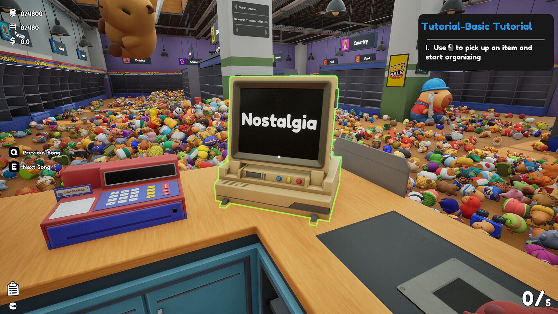 Screenshot for Sort the Capybaras