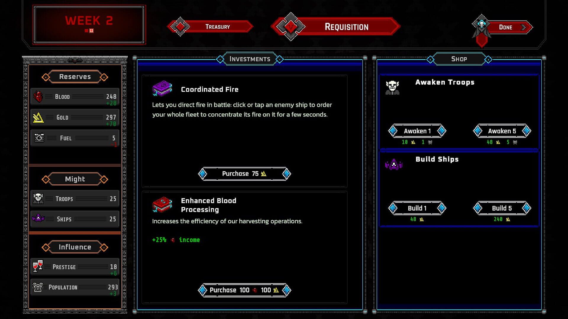 Screenshot for Vampolitics: Vassals of the Void