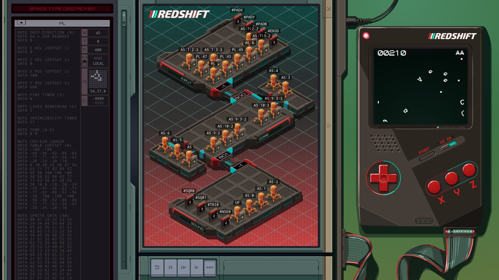 Screenshot for Exapunks: TEC Redshift Player