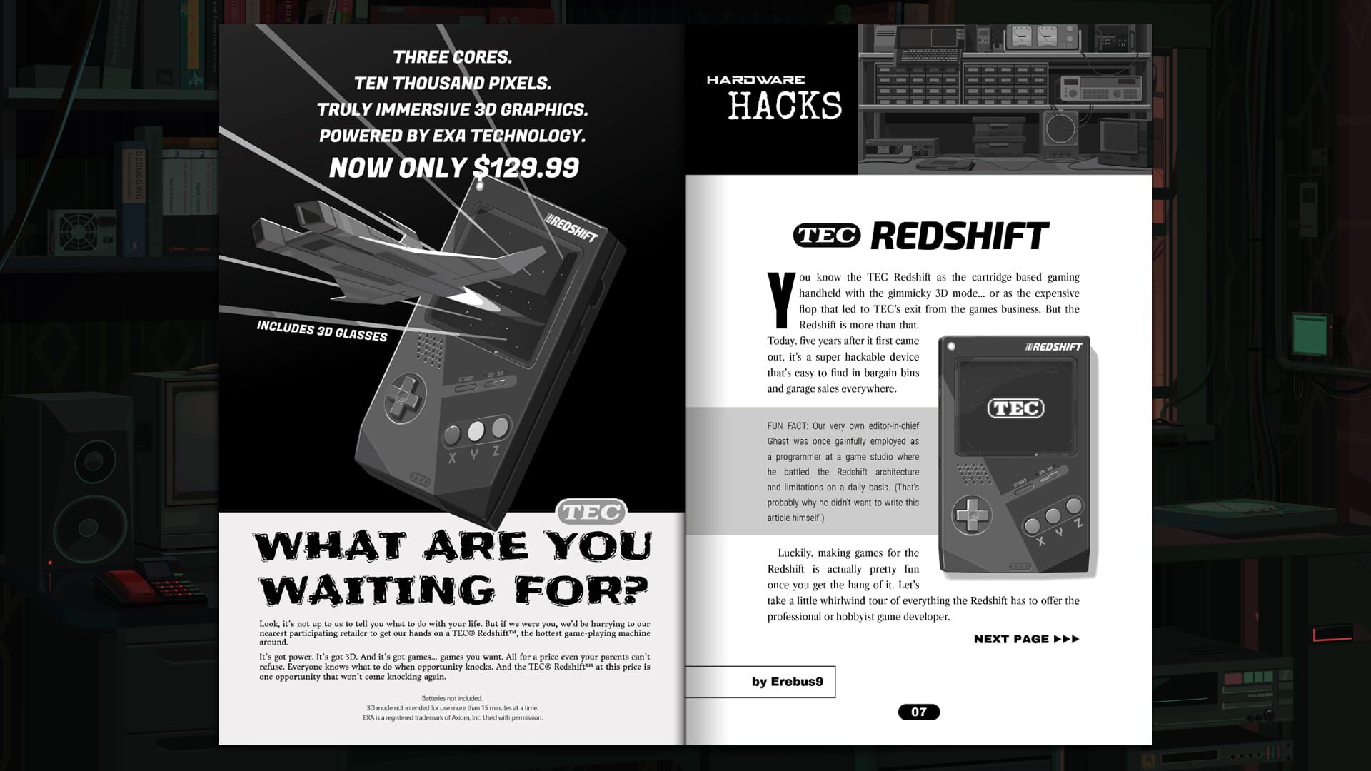 Screenshot for Exapunks: TEC Redshift Player