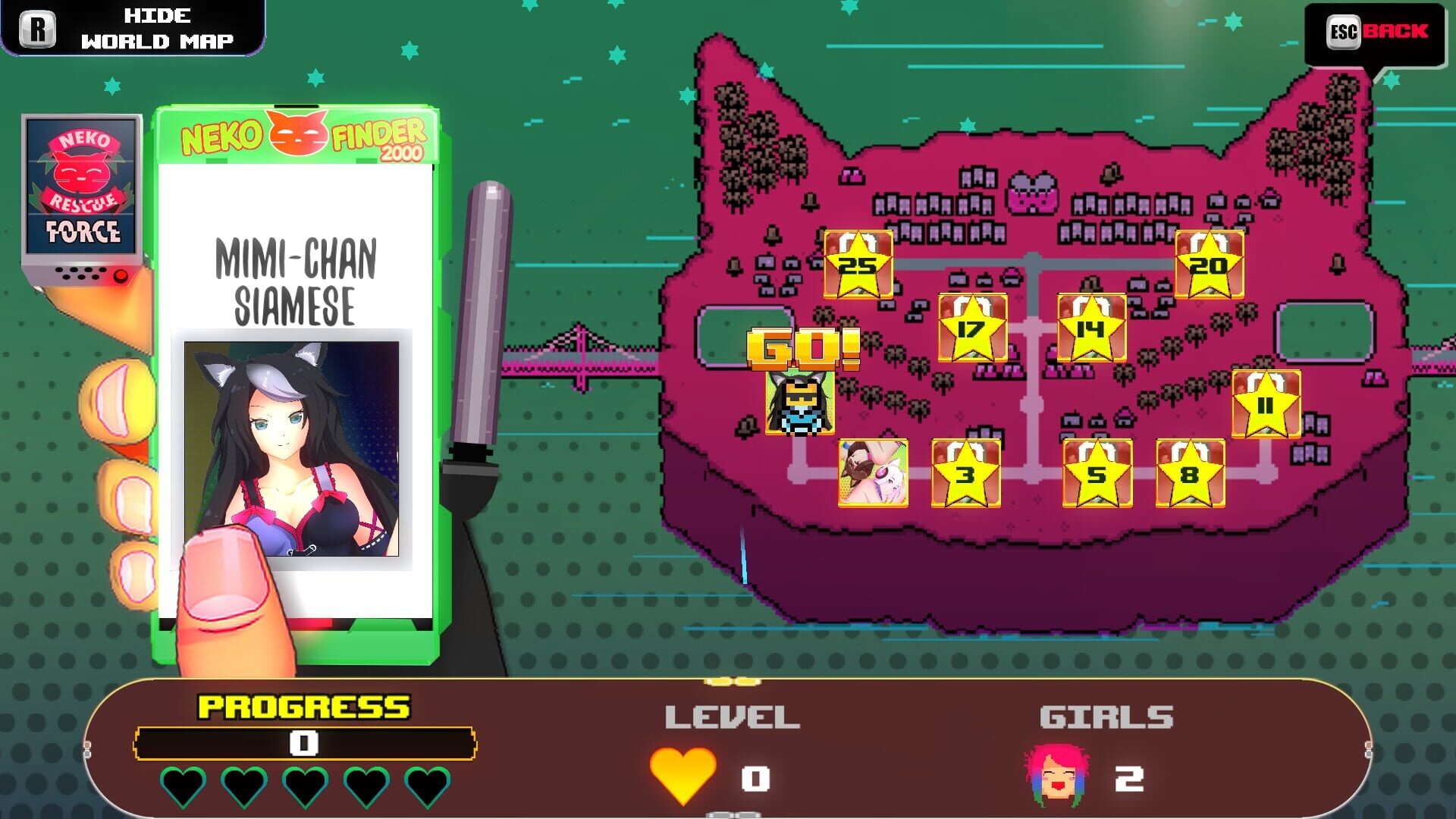 Screenshot for Deep Space Waifu: Nekomimi