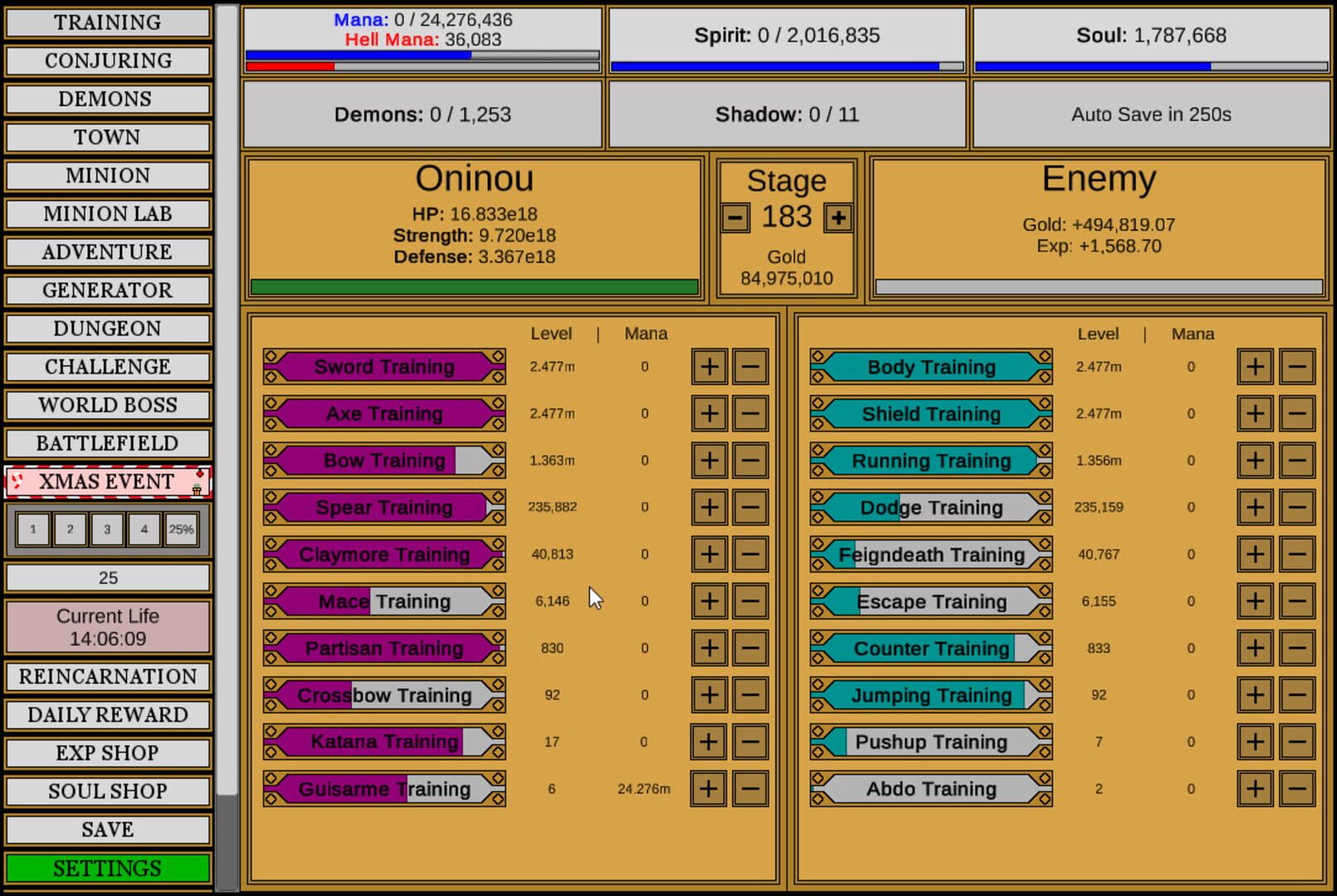 Screenshot for Wizard and Minion Idle