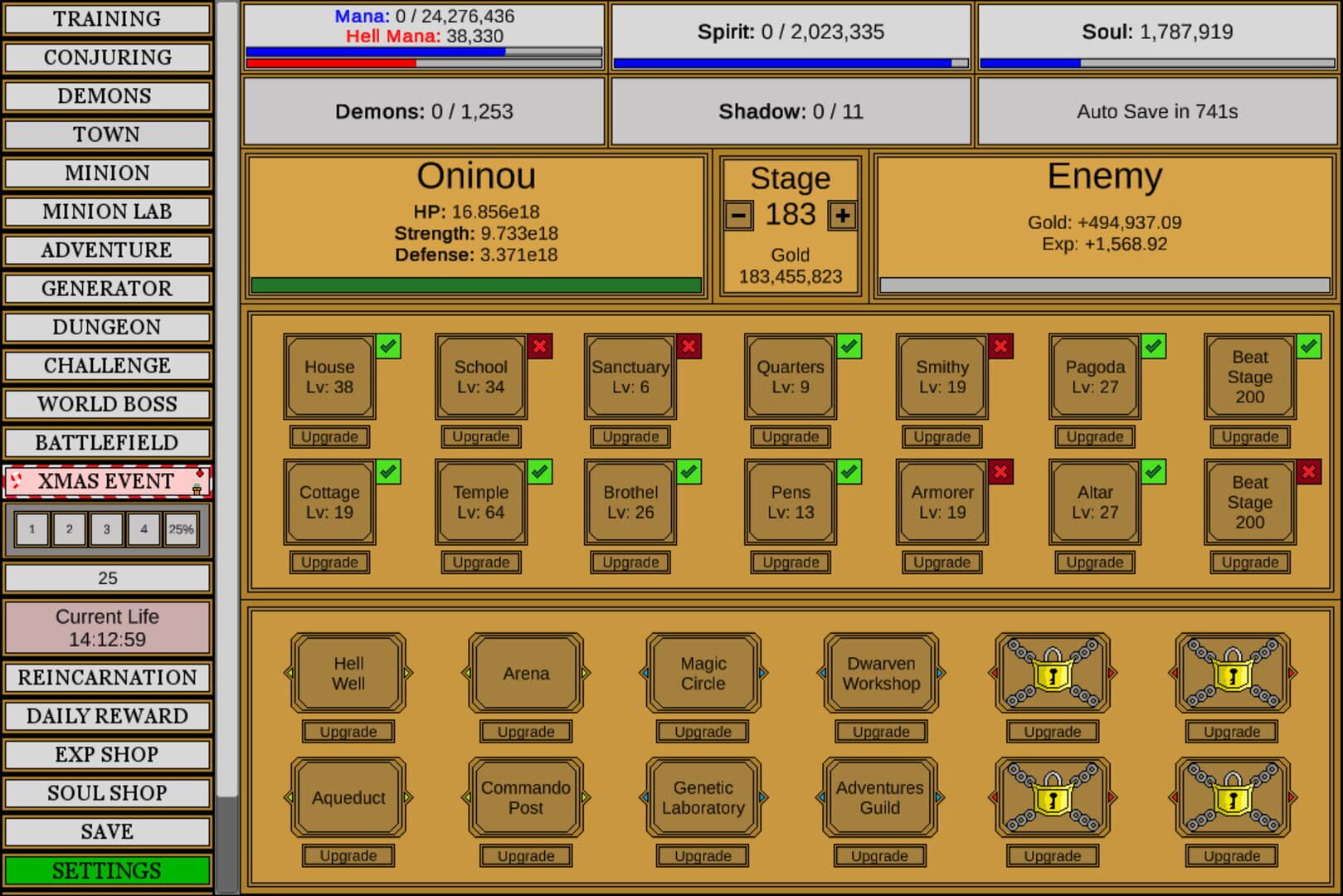 Screenshot for Wizard and Minion Idle