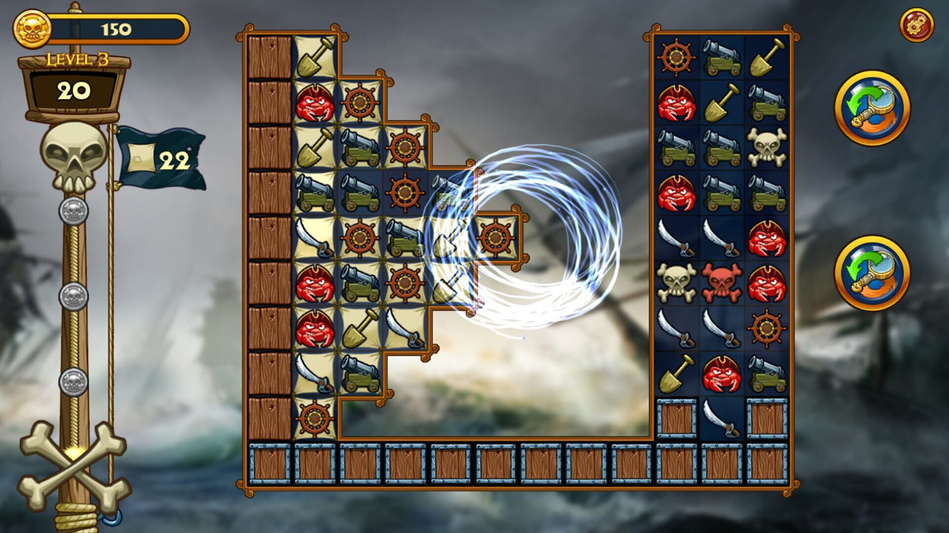 Screenshot for Match Three Pirates! Heir to Davy Jones