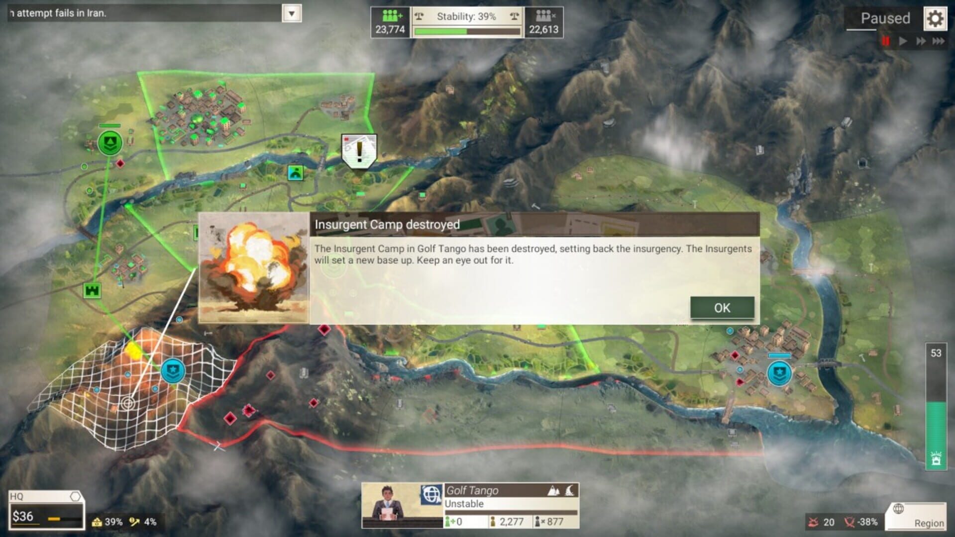 Screenshot for Rebel Inc: Escalation