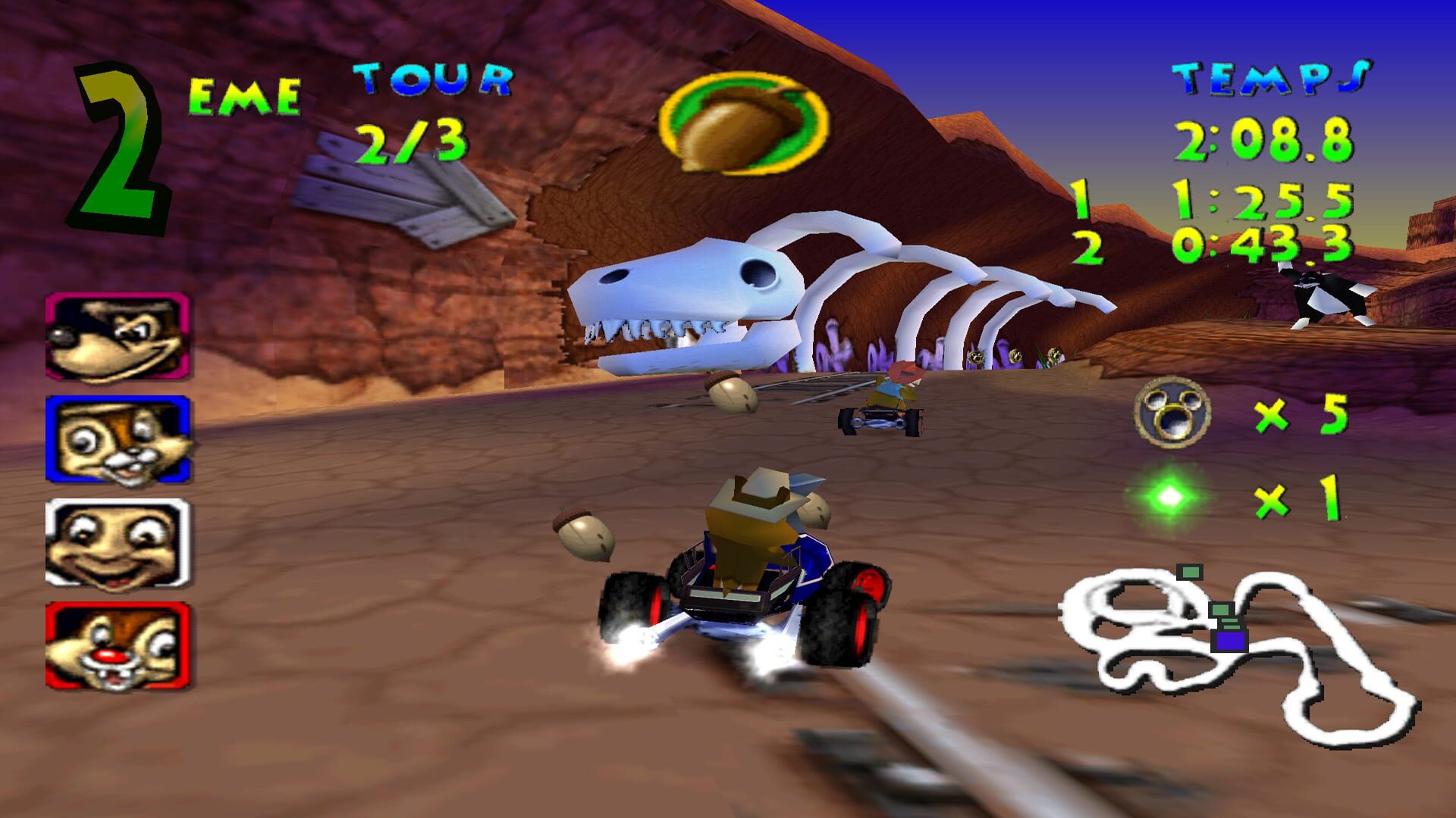 Screenshot for Walt Disney World Quest: Magical Racing Tour