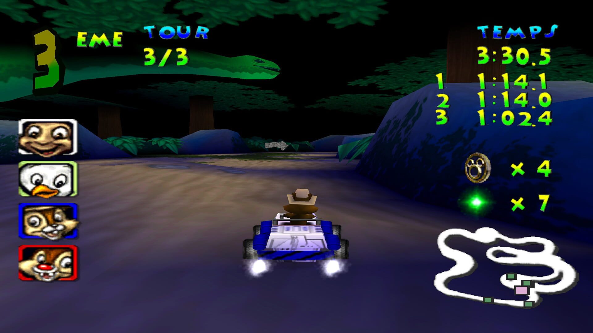 Screenshot for Walt Disney World Quest: Magical Racing Tour