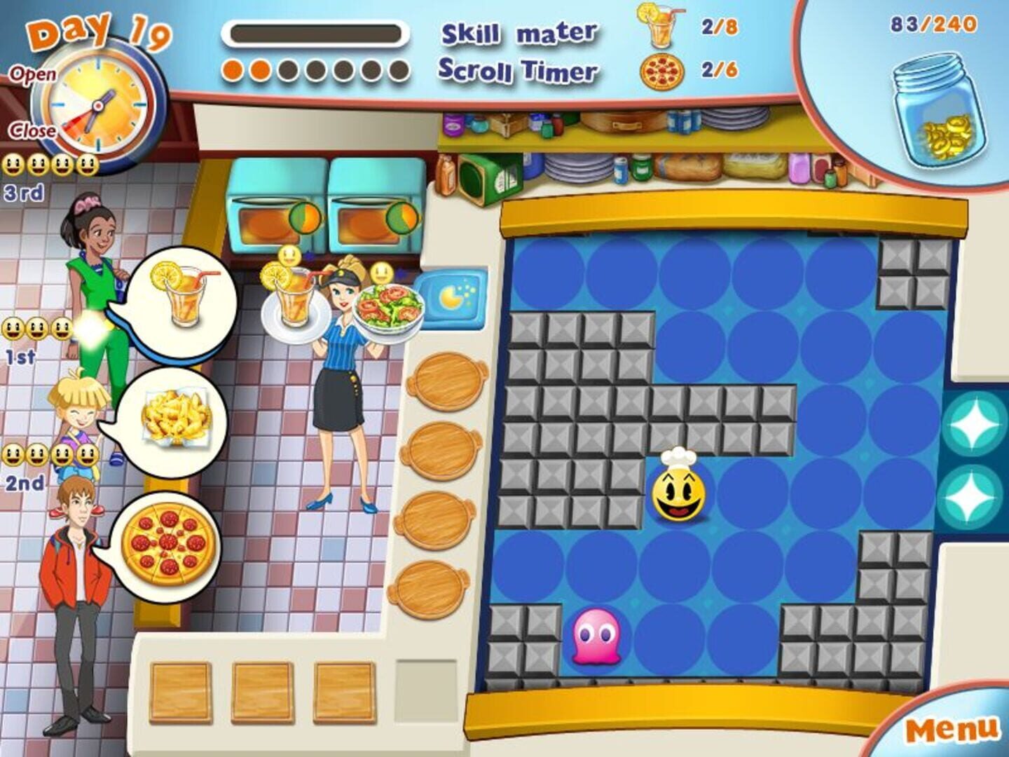 Screenshot for Pac-Man Pizza Parlor