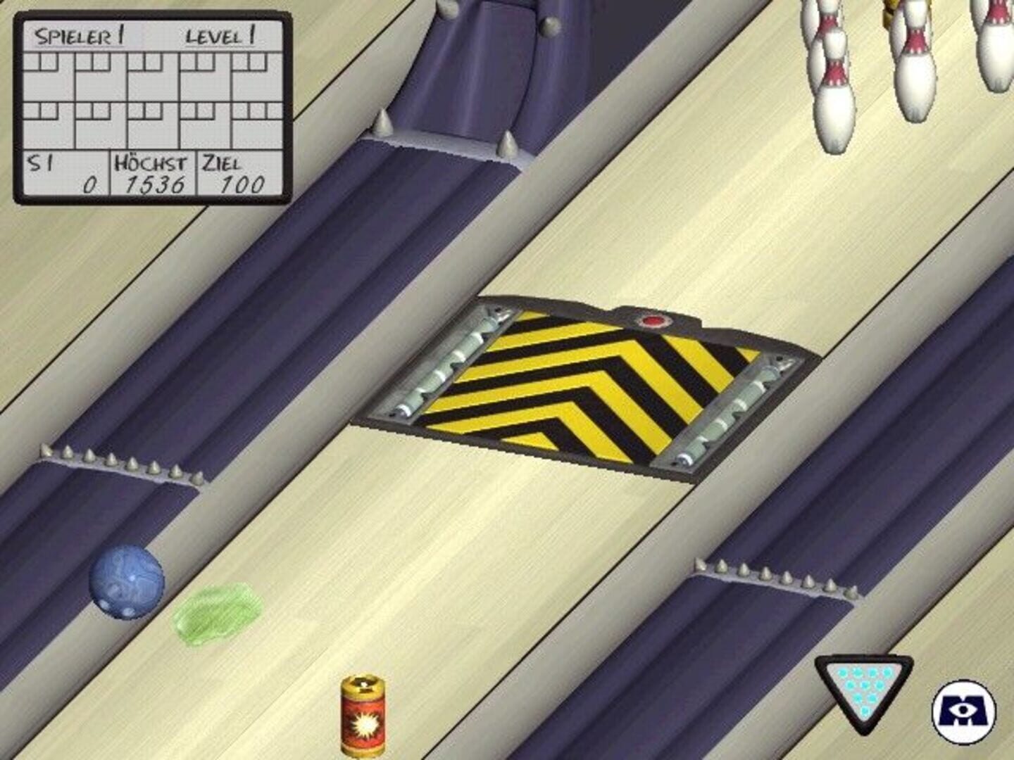 Screenshot for Monsters, Inc.: Wreck Room Arcade - Bowling for Screams