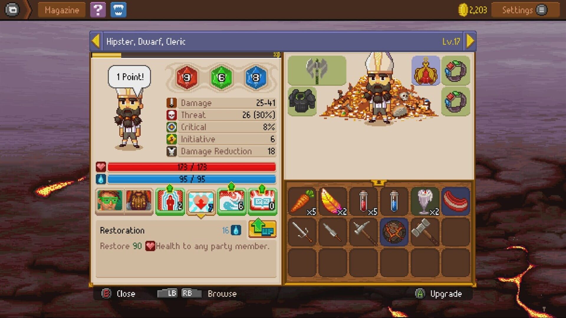 Screenshot for Knights of Pen and Paper II