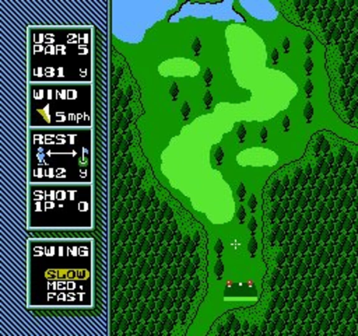 Screenshot for NES Open Tournament Golf