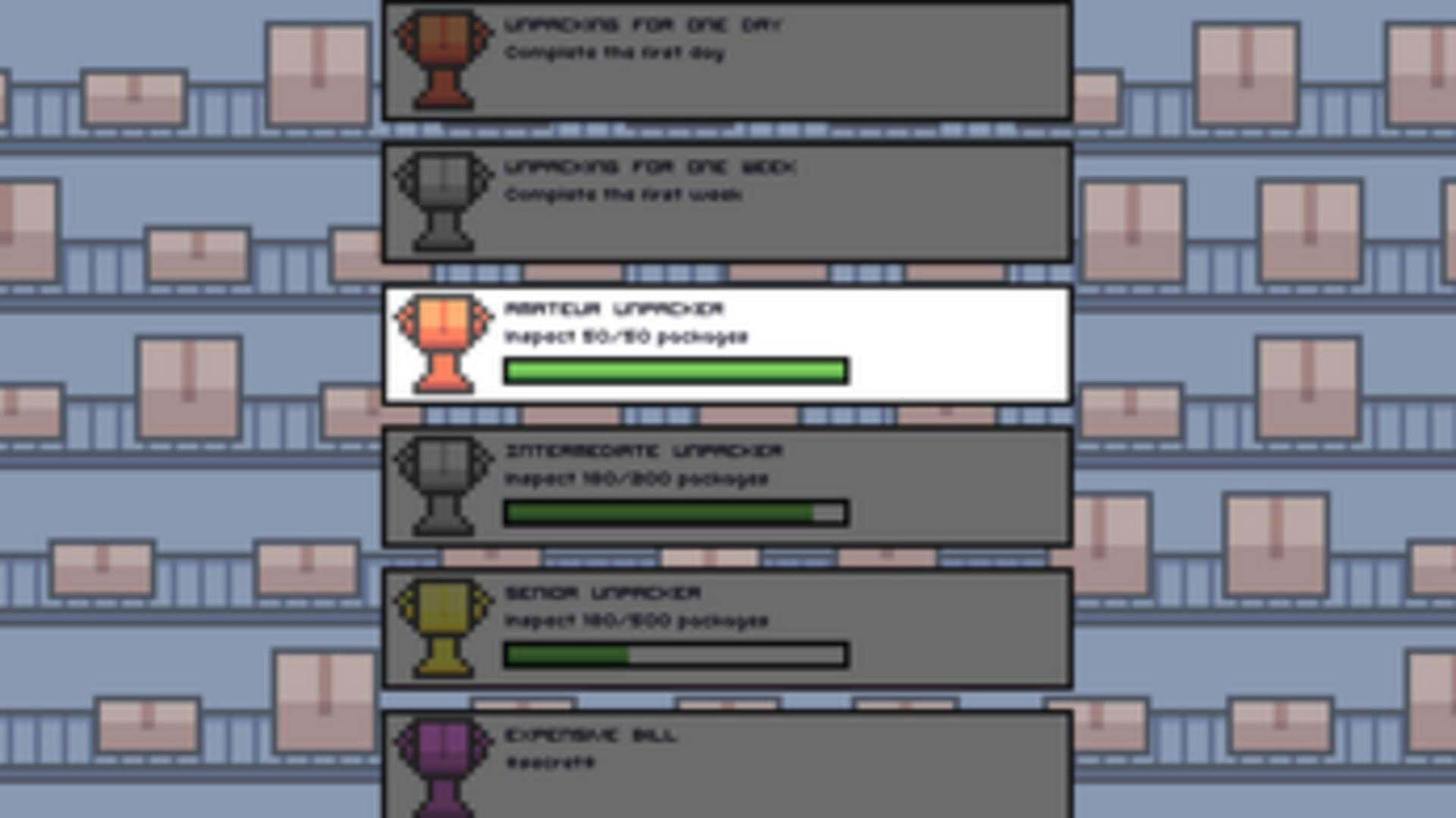 Screenshot for Unpacking