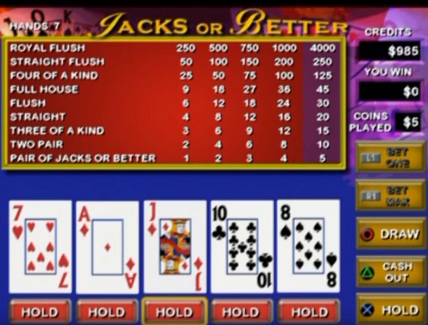 Screenshot for Video Poker & Blackjack