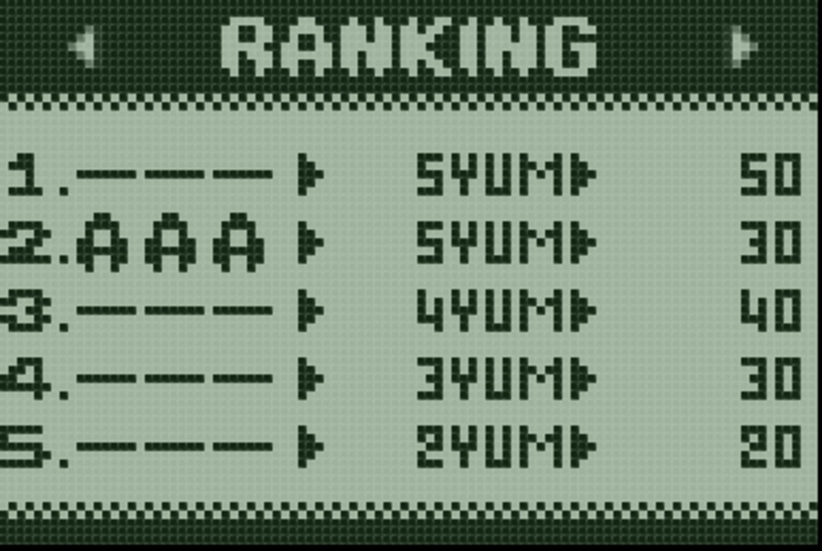 Screenshot for Pokémon Mini: Snorlax's Lunch Time