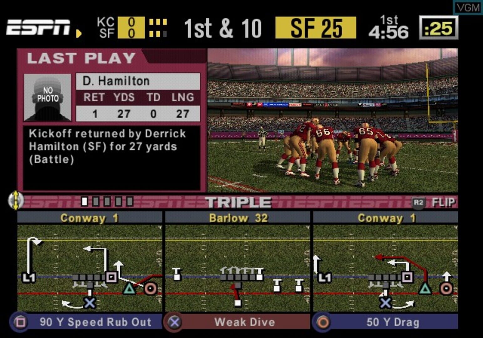 Screenshot for ESPN NFL 2K5