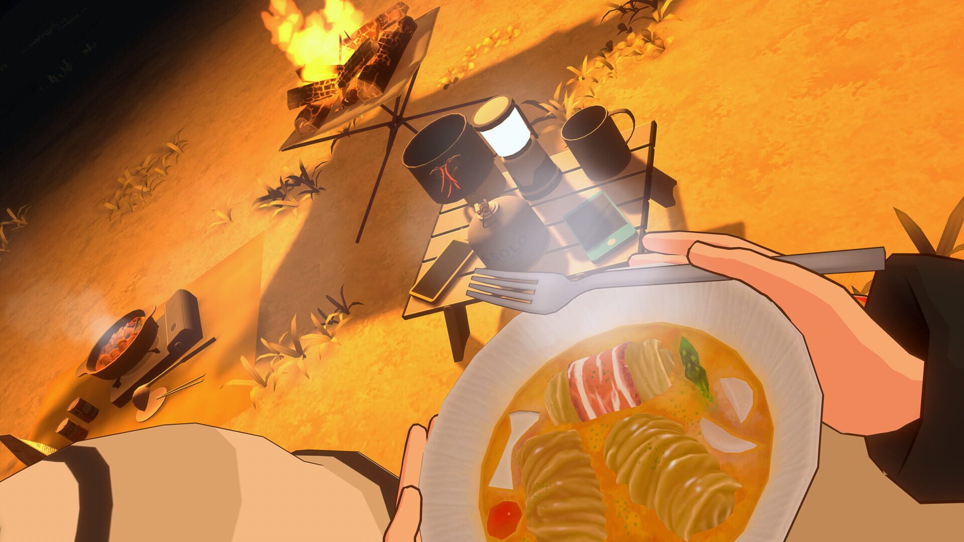 Screenshot for Laid-Back Camp: Virtual - Fumoto Campsite