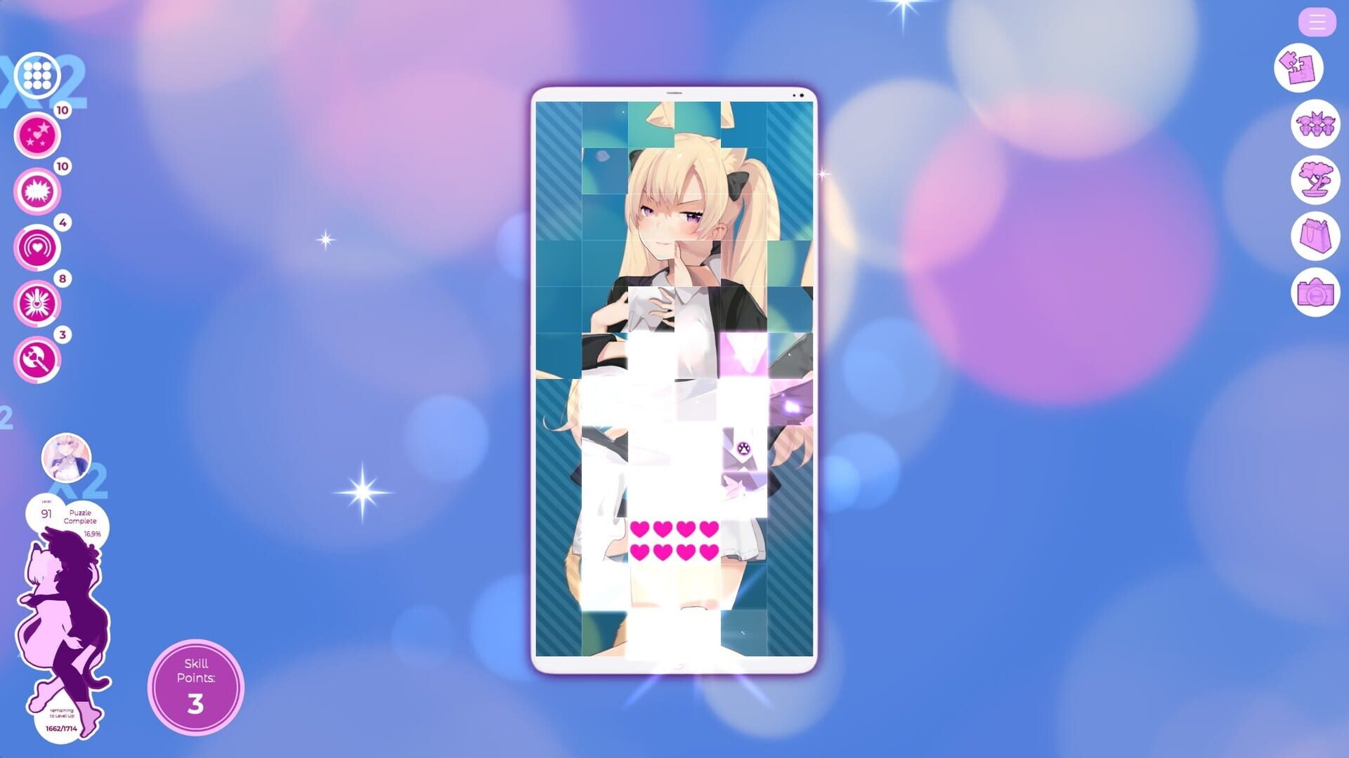Screenshot for Mosaique Neko Waifus 3