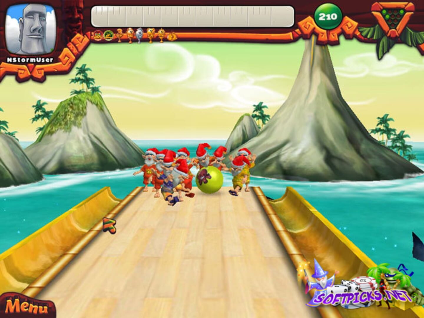 Screenshot for Elf Bowling: Hawaiian Vacation