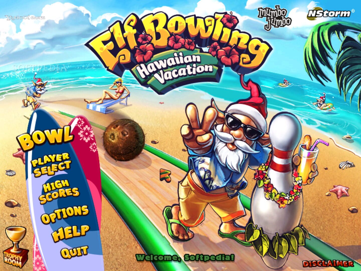 Screenshot for Elf Bowling: Hawaiian Vacation