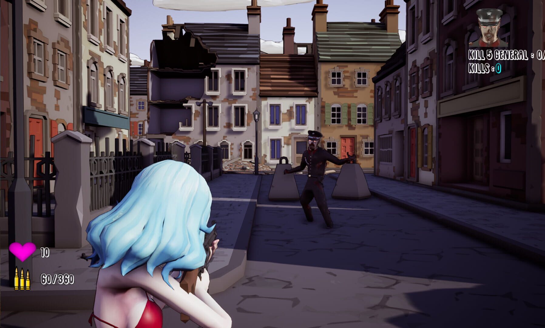 Screenshot for Inglorious Waifu VS Nazi Zombies