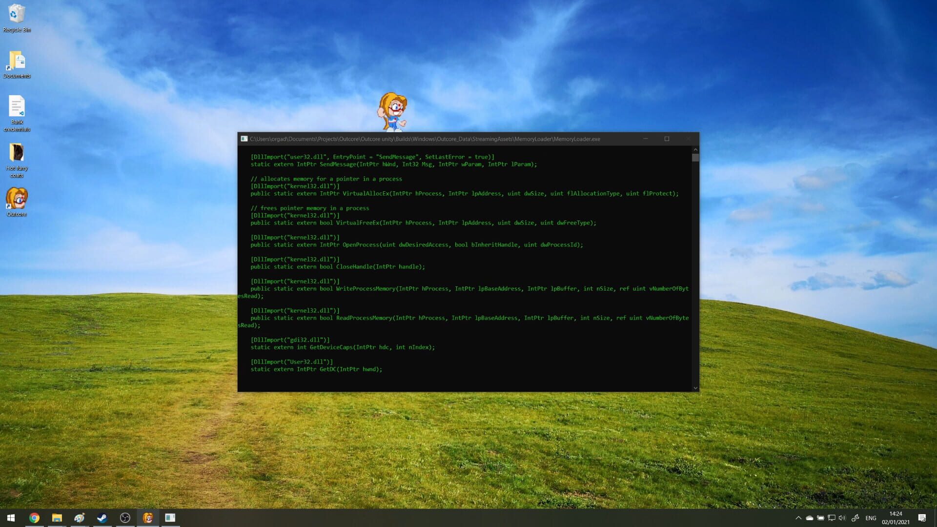 Screenshot for Outcore: Desktop Adventure