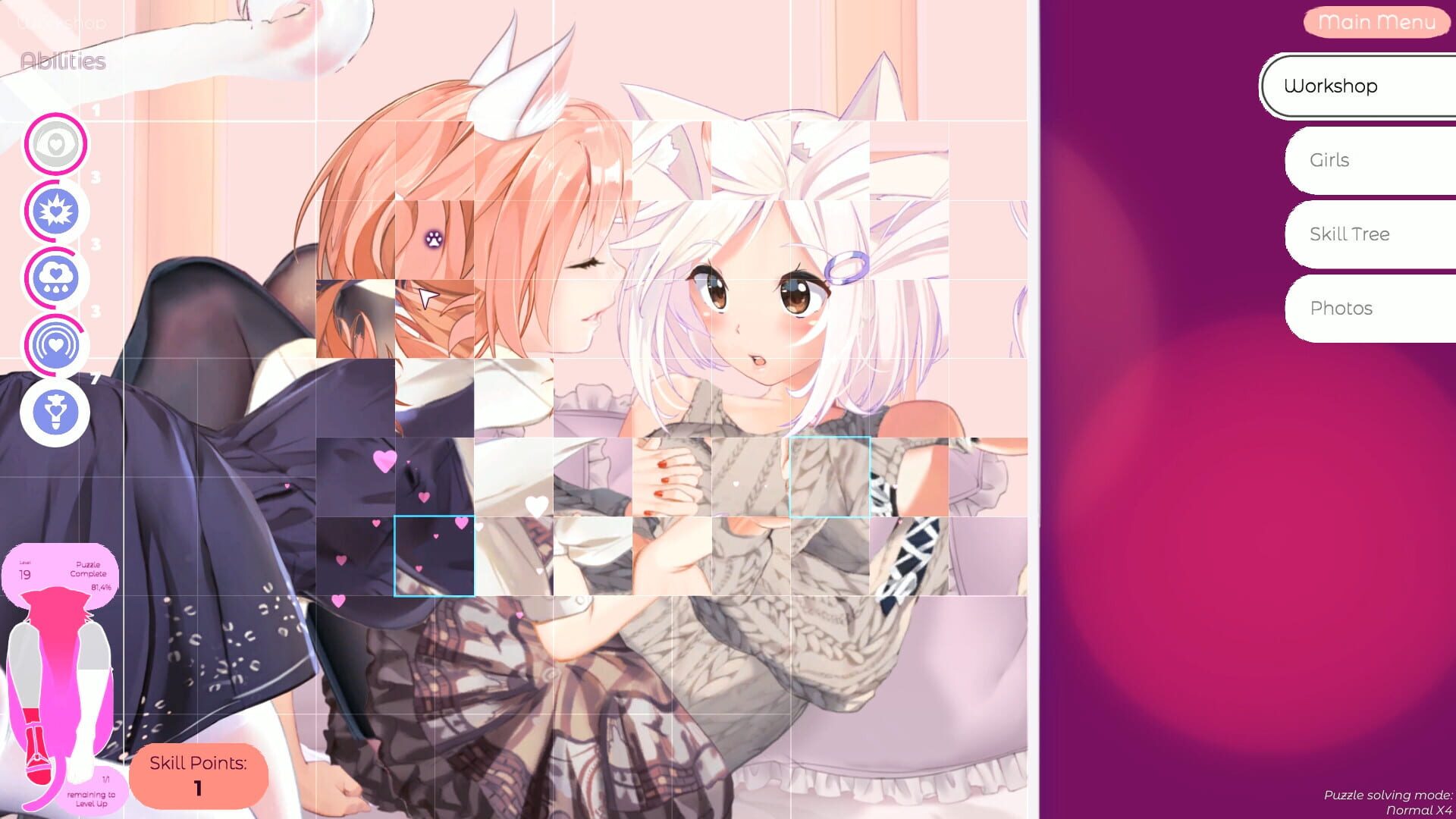 Screenshot for Hentai Mosaique Neko Waifus