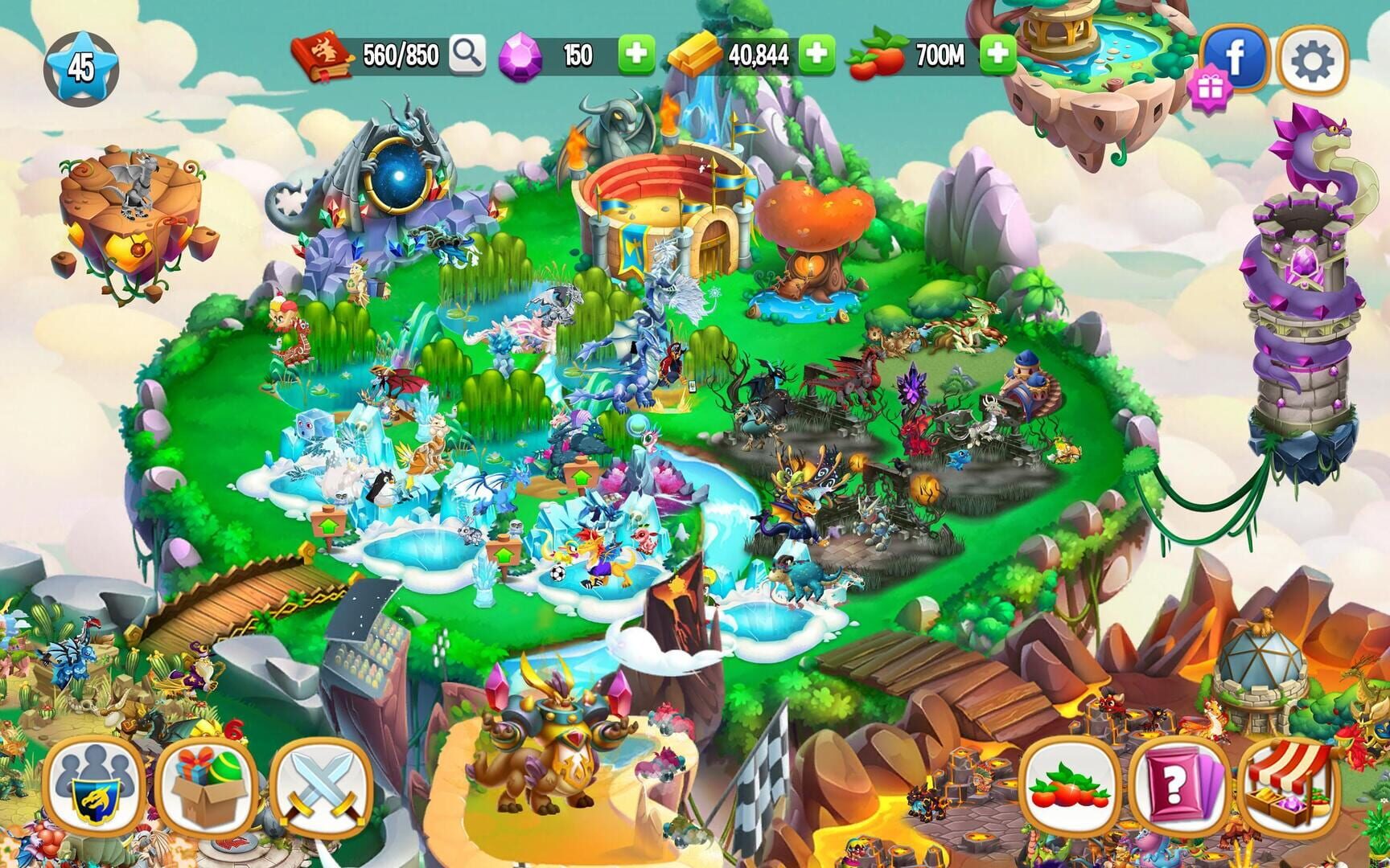 Screenshot for Dragon City