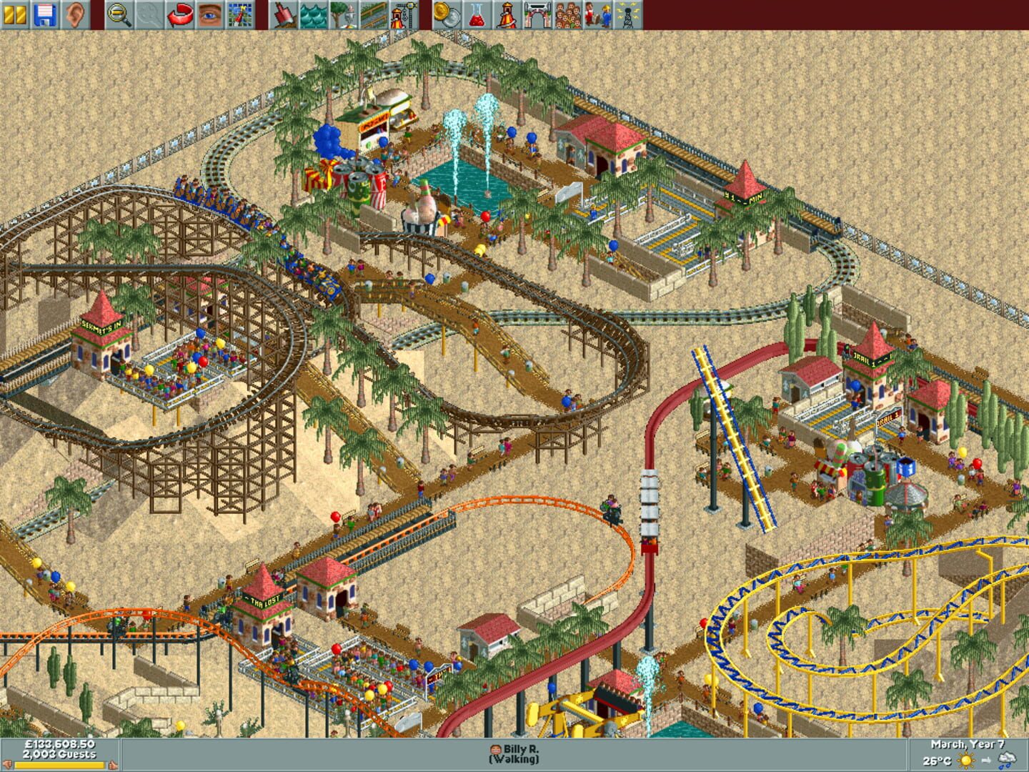 Screenshot for RollerCoaster Tycoon