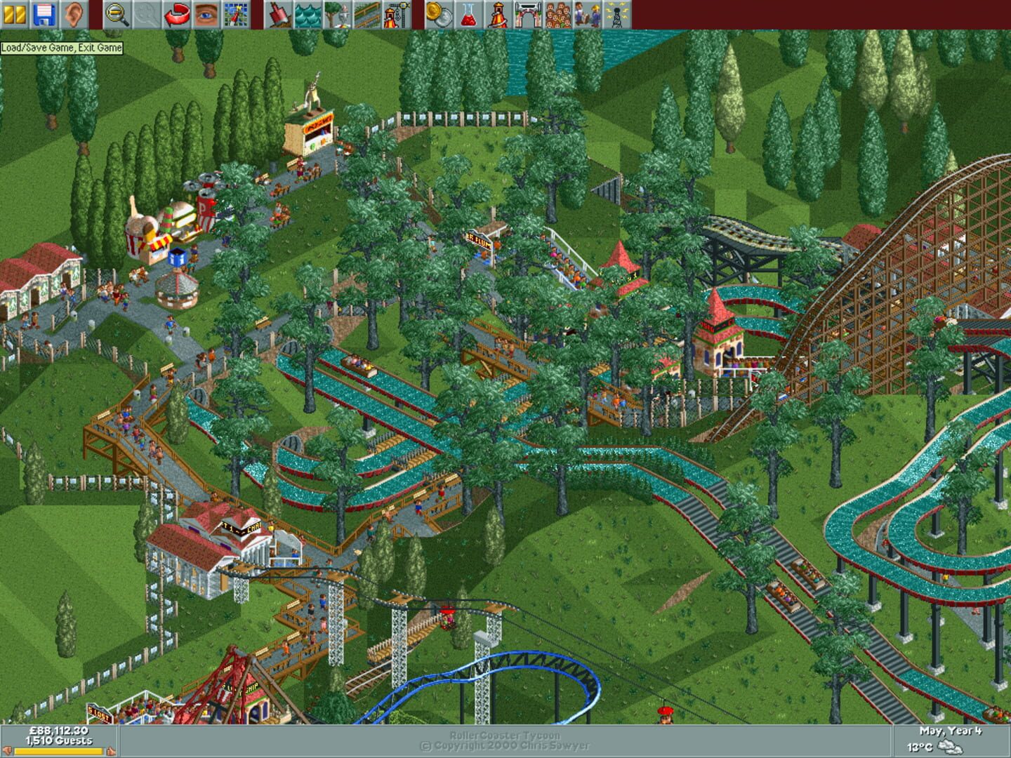 Screenshot for RollerCoaster Tycoon