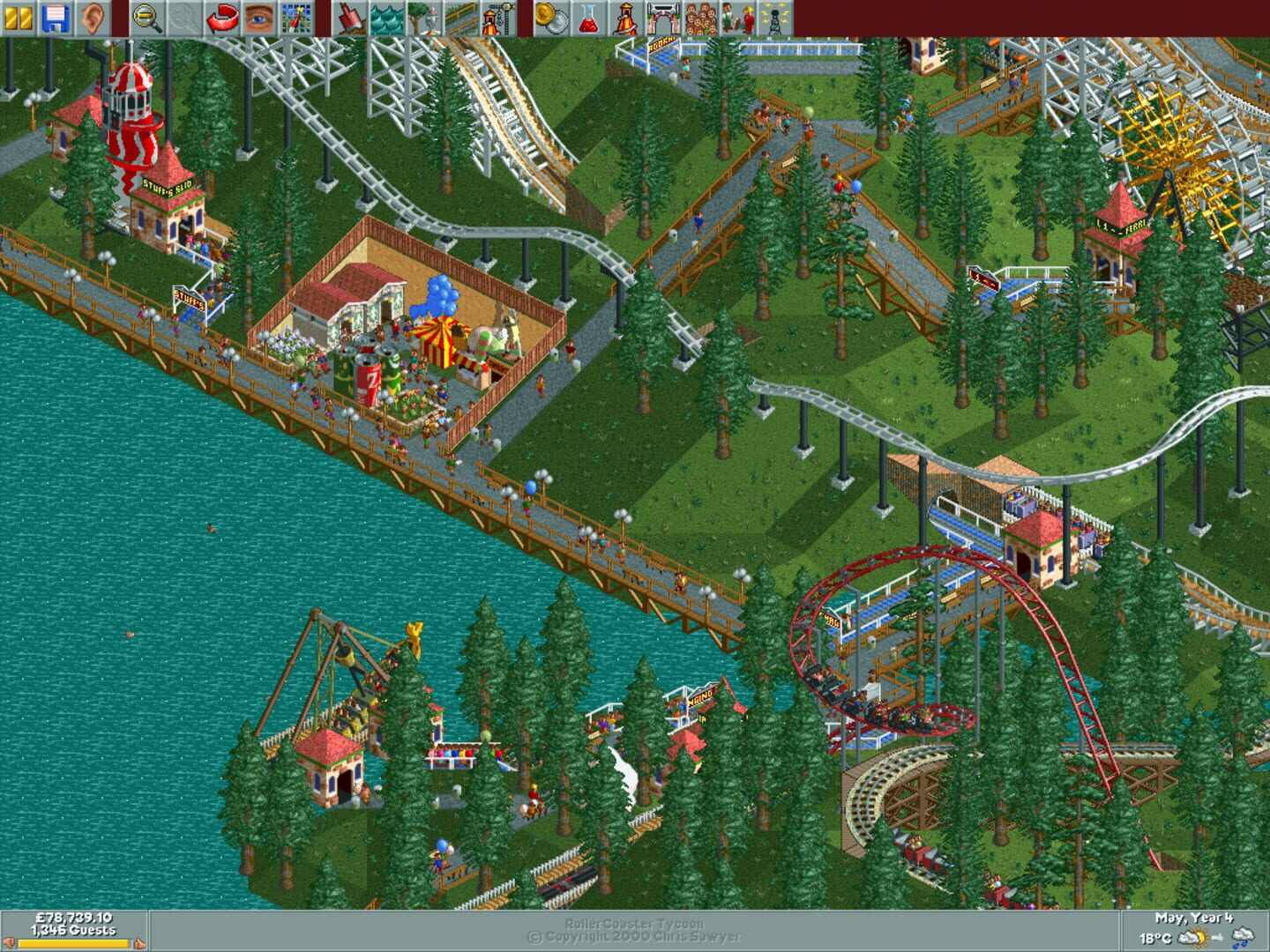 Screenshot for RollerCoaster Tycoon