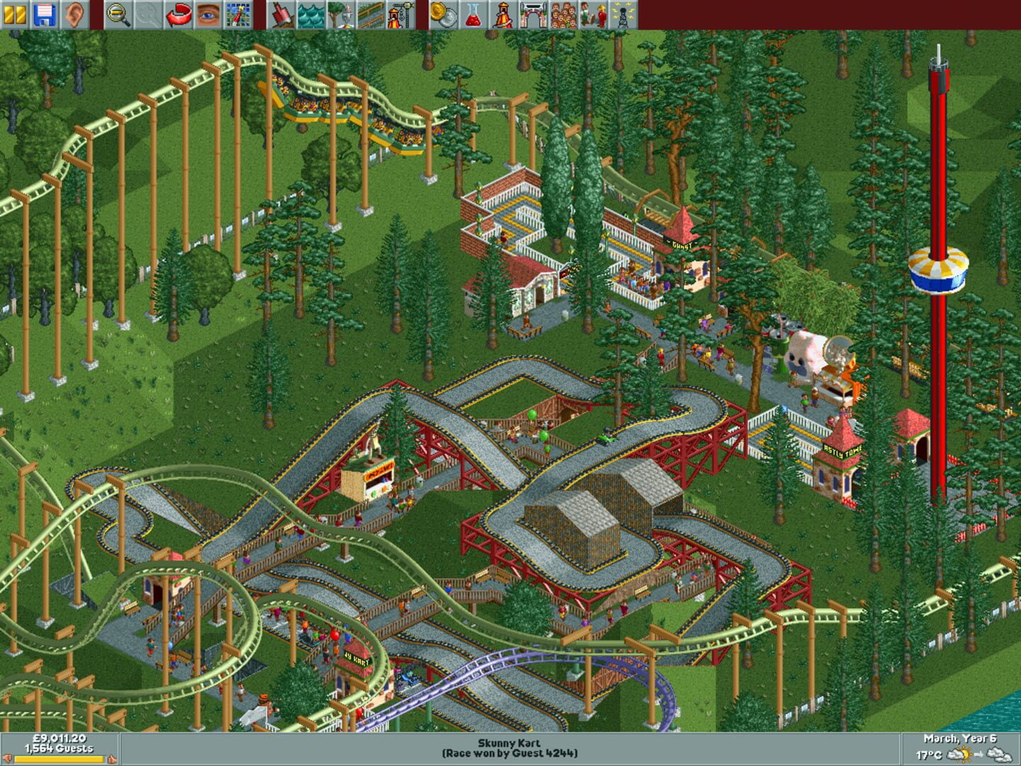 Screenshot for RollerCoaster Tycoon