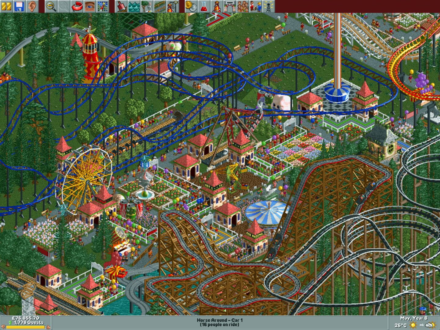 Screenshot for RollerCoaster Tycoon