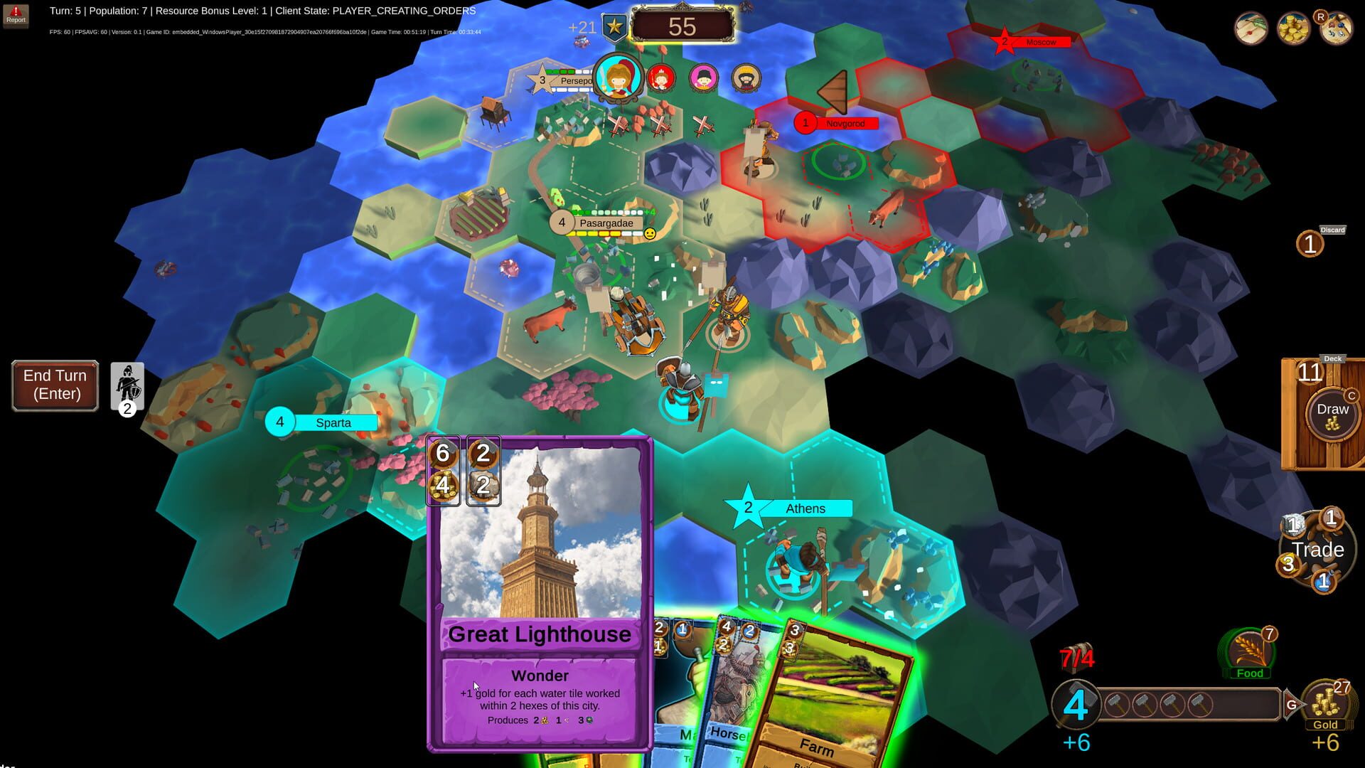 Screenshot for Hexarchy