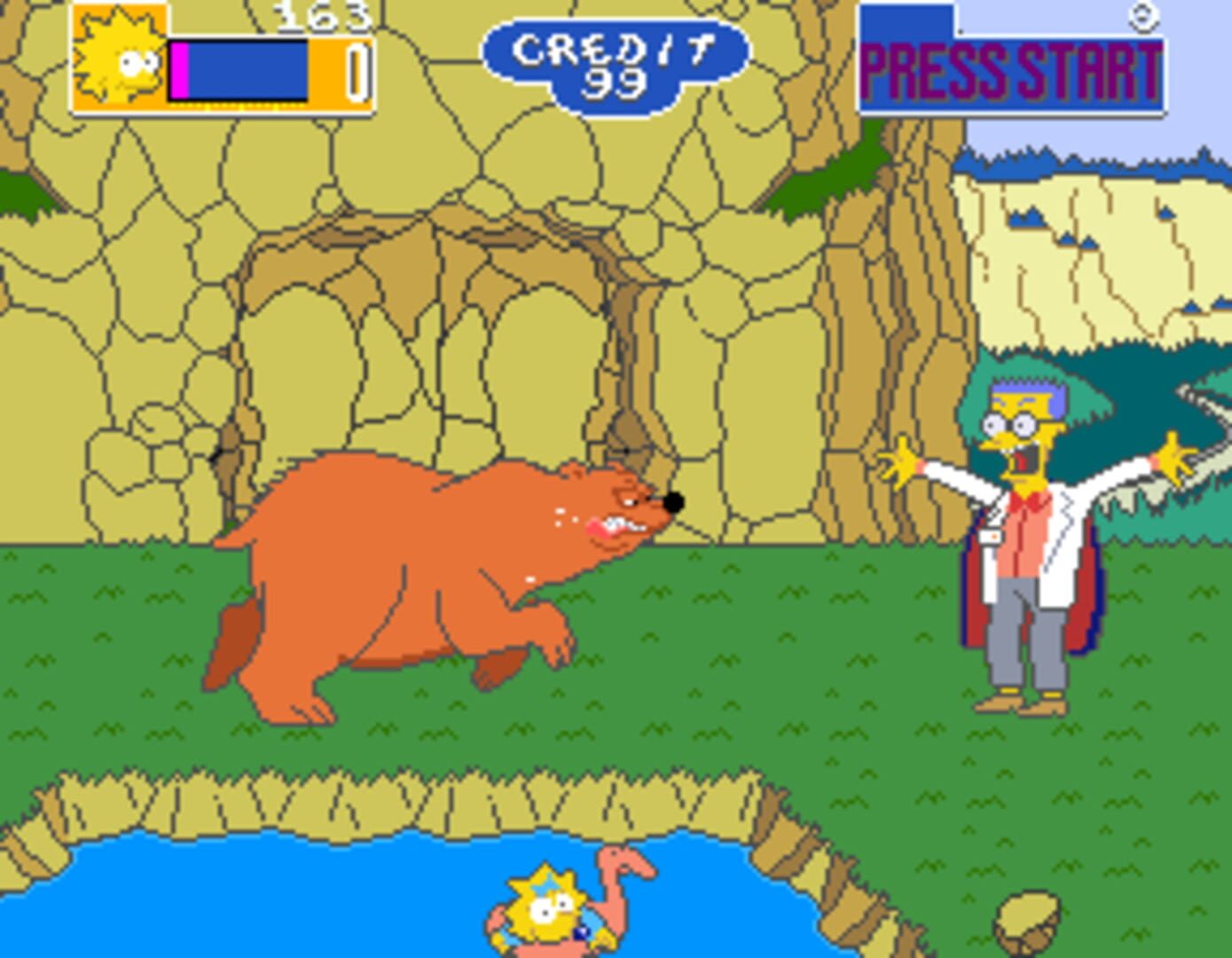 Screenshot for The Simpsons Arcade Game