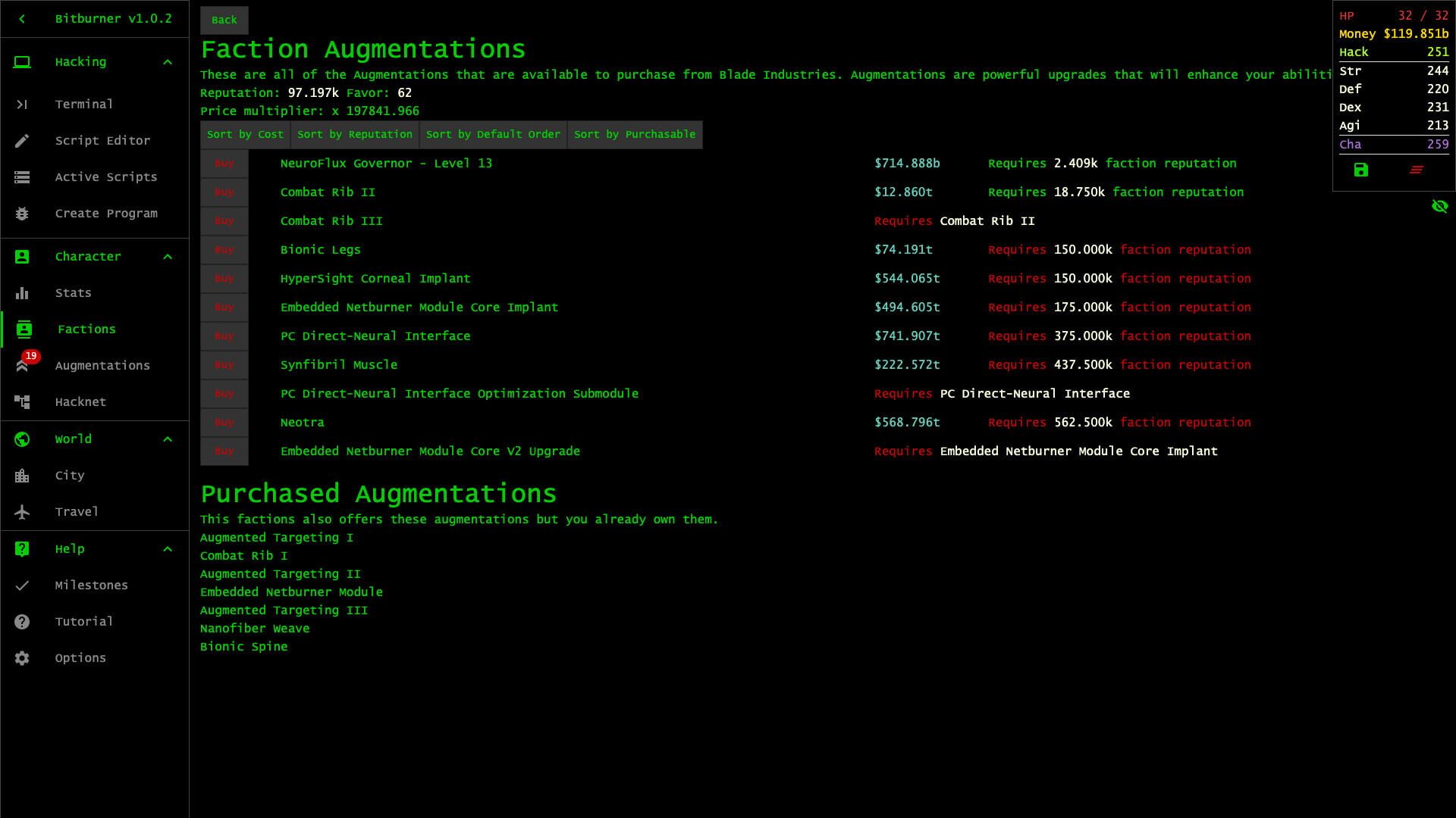 Screenshot for Bitburner