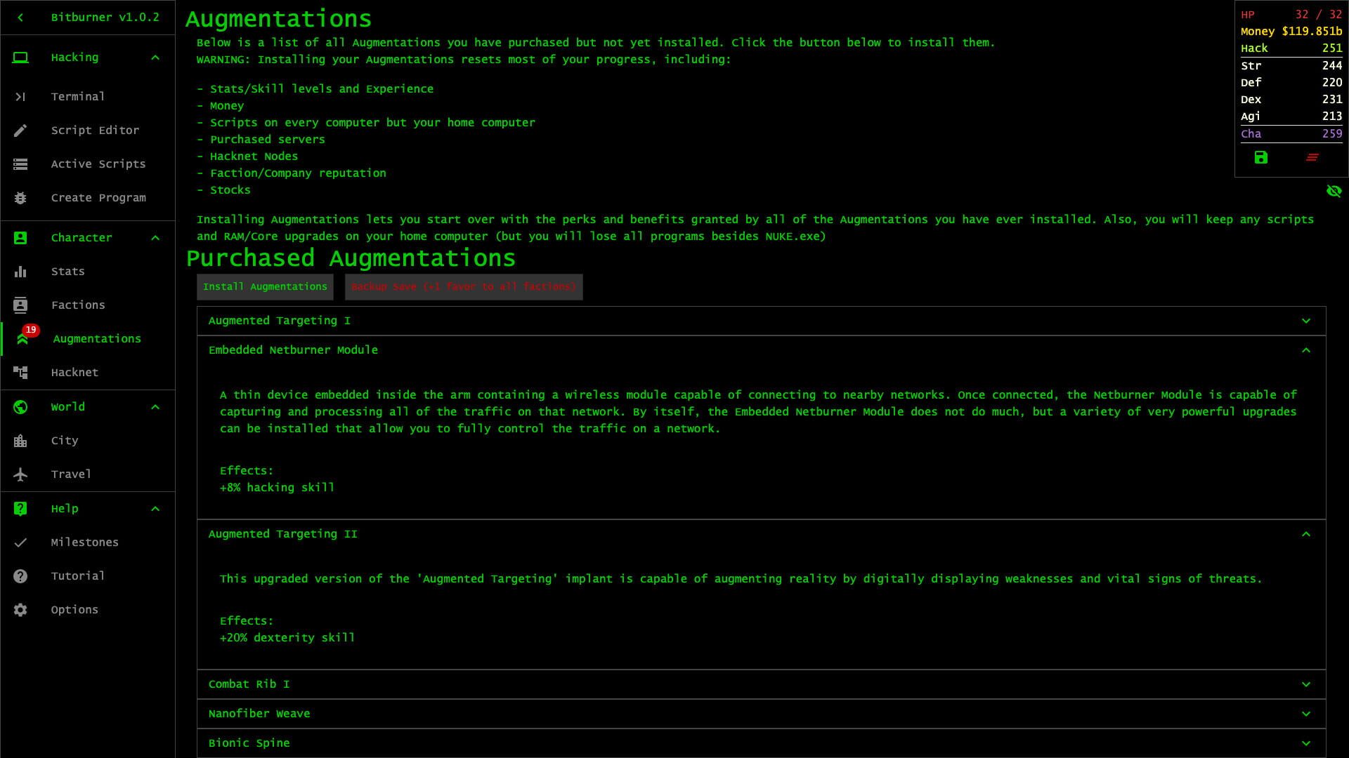 Screenshot for Bitburner