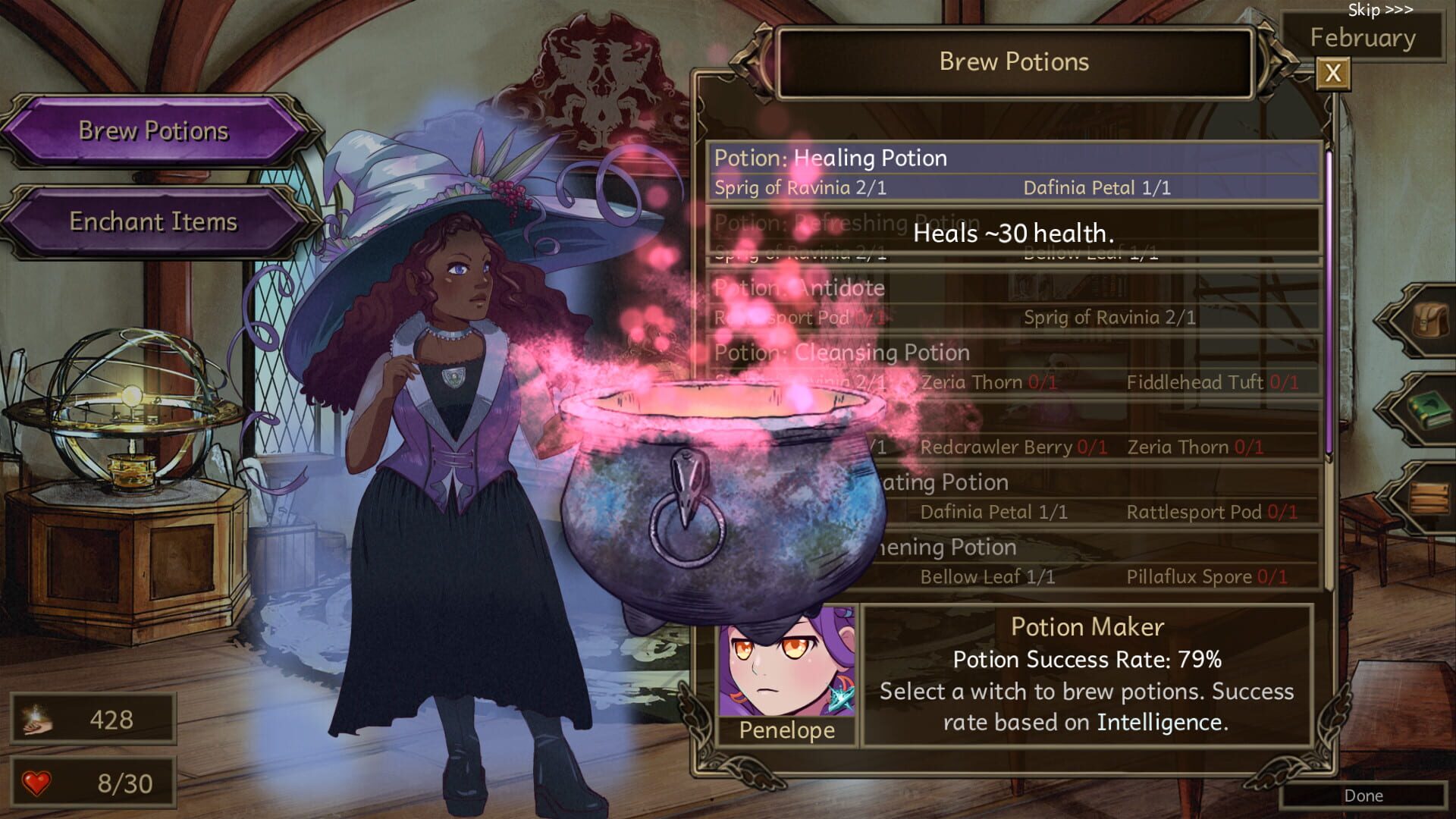 Screenshot for Stardander School for Witches