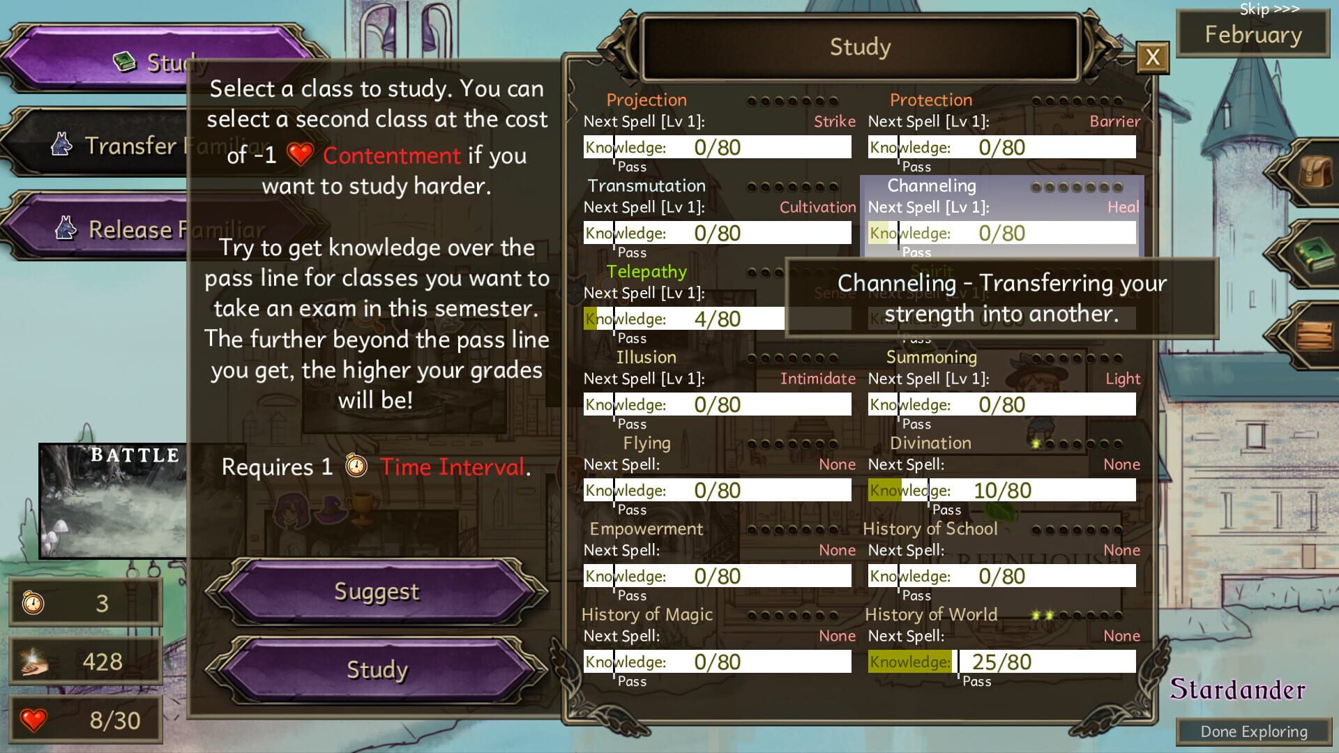 Screenshot for Stardander School for Witches