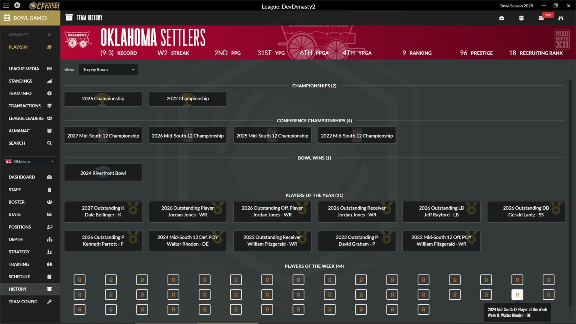 Screenshot for Draft Day Sports: College Football 2023
