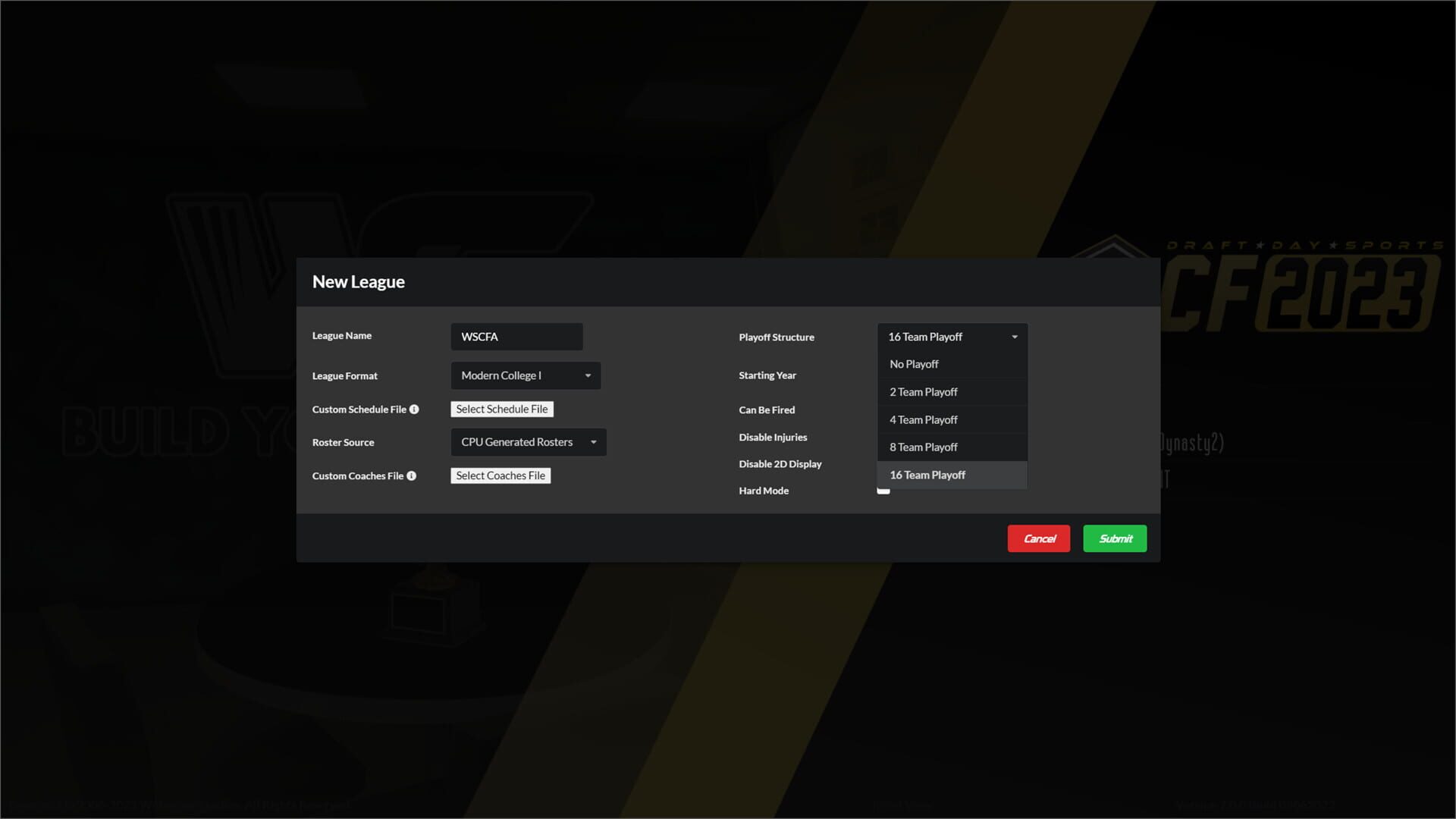 Screenshot for Draft Day Sports: College Football 2023