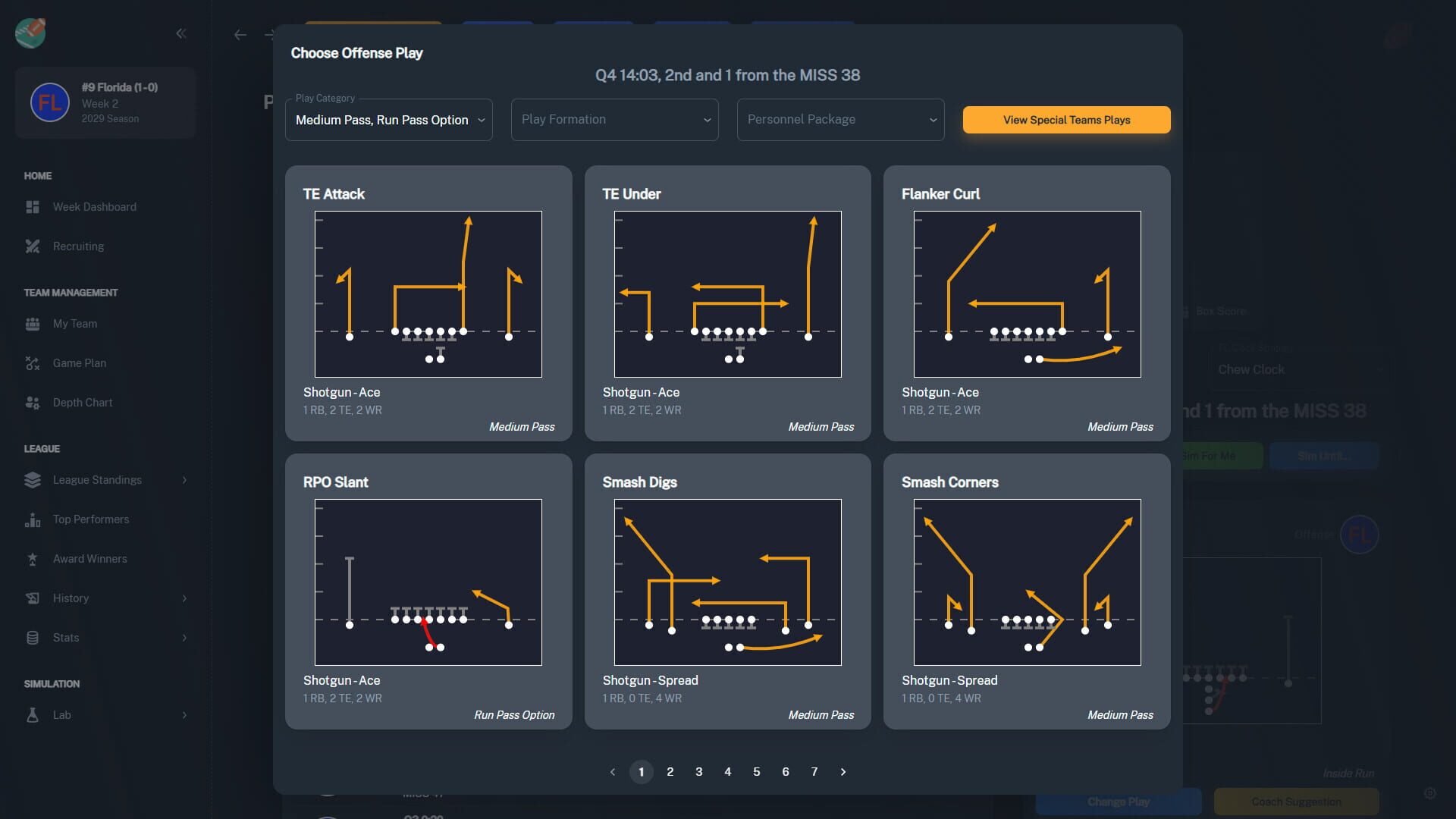 Screenshot for Football Coach: College Dynasty
