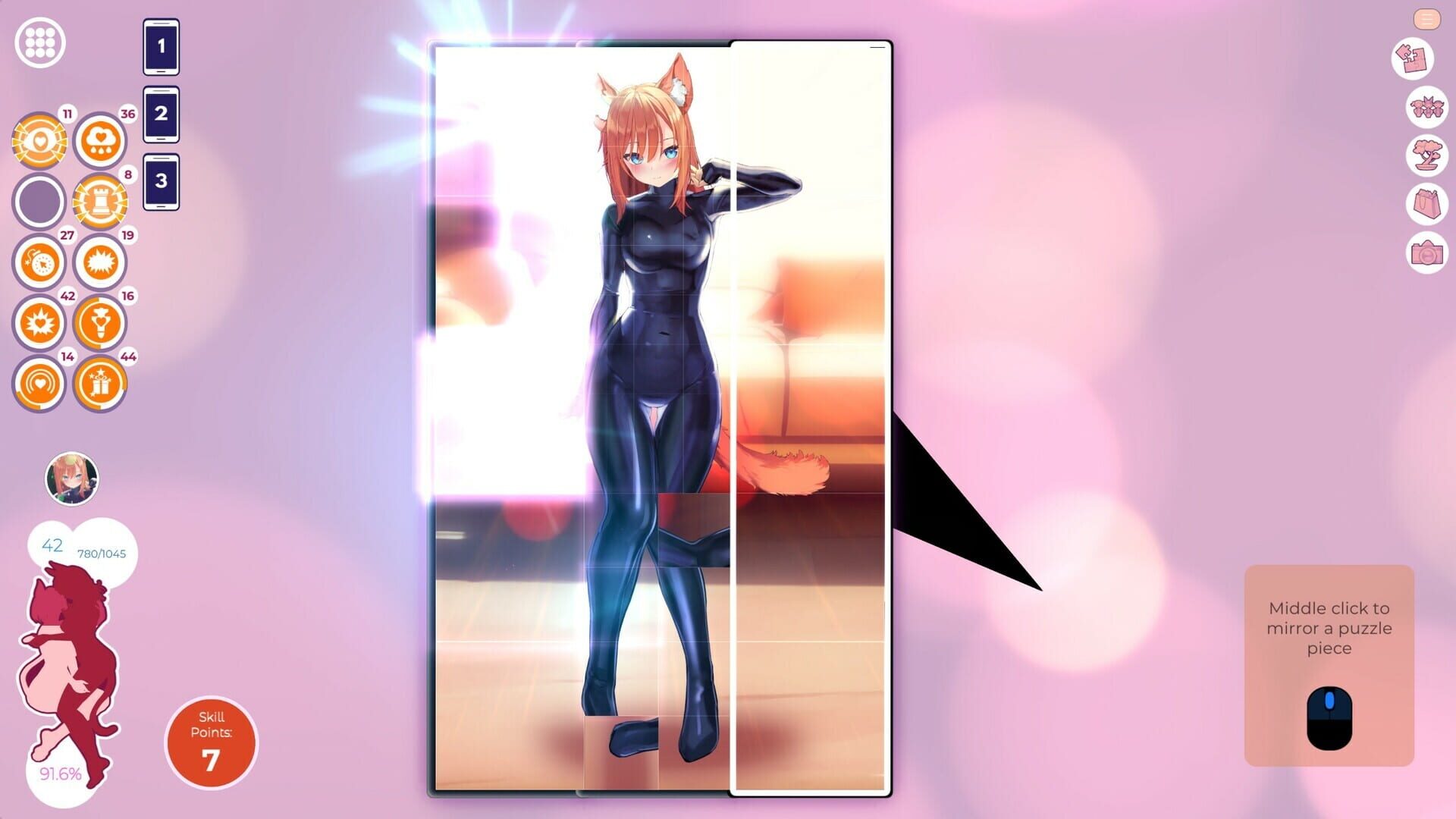 Screenshot for Mosaique Neko Waifus 5