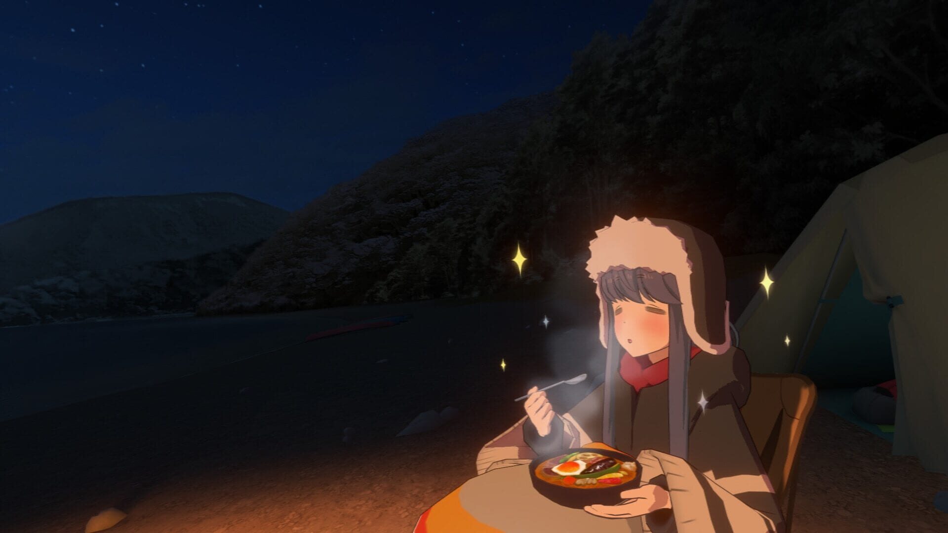 Screenshot for Laid-Back Camp: Virtual - Lake Motosu